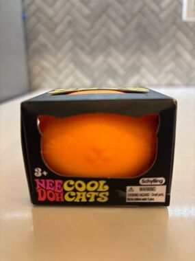 Needoh Cool Cats Orange Squishy Toy
